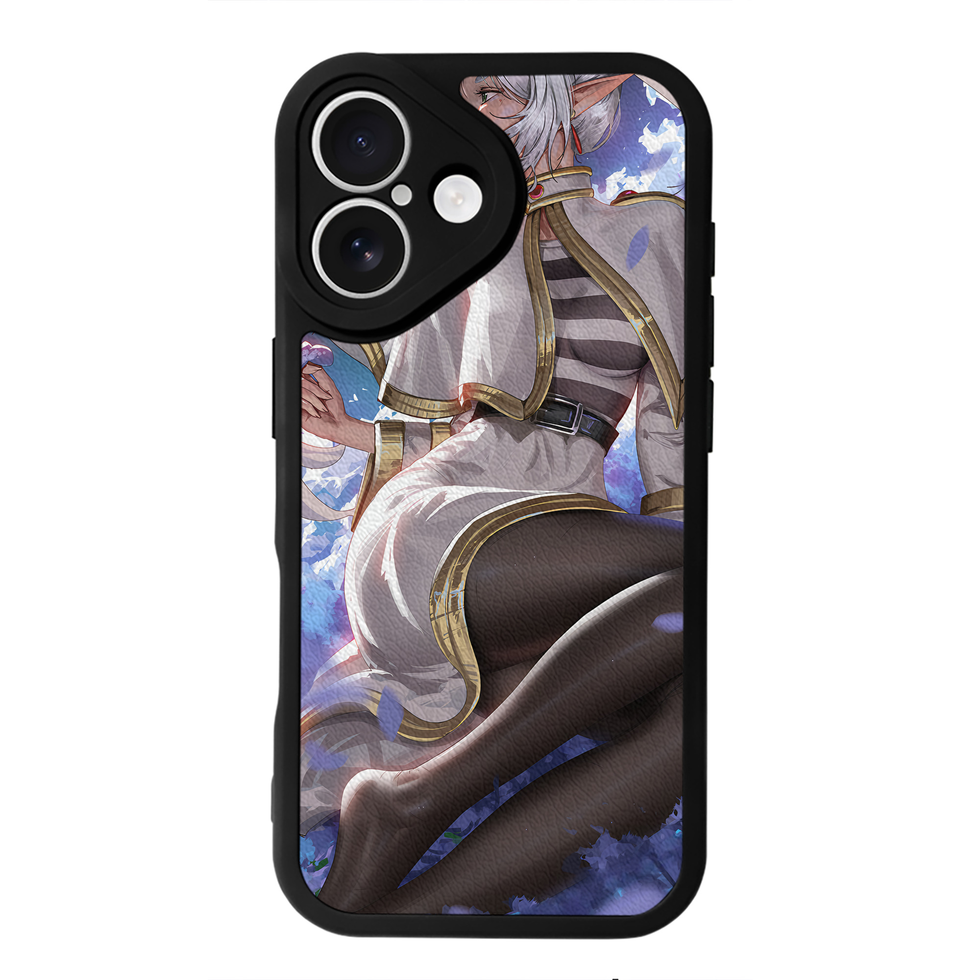 （画像用） 葬送のフリーレン Frieren 【iPhone 16シリーズ対応】シリコンスマホケース（レザー調） 材質：シリコン